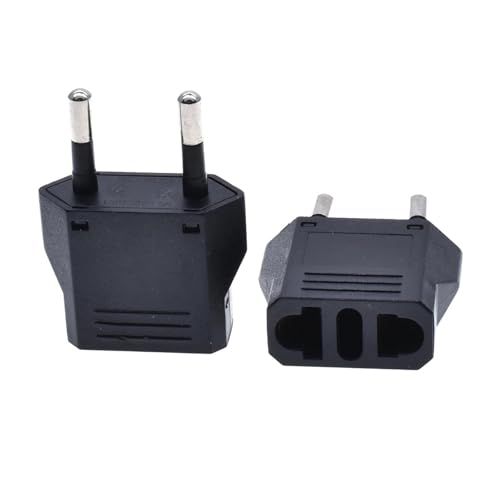 Adaptador enchufe de alimentación CA blanco convertidor cargador toma de corriente de 4.0 mm 1