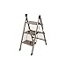 Produktbild LFY Trittleiter 2 Stufenleiter Aluminium Stufenhocker, Klappbarer Indoor Herringbone Flower Stand Aufbewahrungshocker, Gold (Größe : 3-Step)
