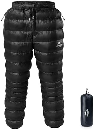 （14:30時点） [Naturehike] ダウンパンツ グースダウン/ダックダウン 防寒 超軽量 冬用 メンズ 5～-15℃ 750FP アウトドア用 登山 コンパクト保温 肌触り良い 収納袋