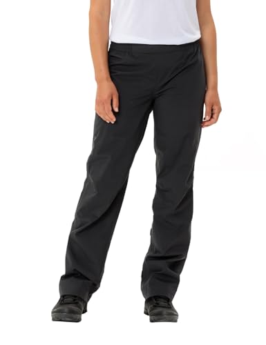 VAUDE Damen Women’s Yaras Rain Pants Iv Hose, Schwarz, 38 EU