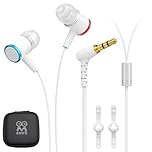 AMVR Noise-Isolating in-Ear Headphones Compatible with Meta Quest 3 - VR Accessories Low Bass Earphones with Custom Silicone Earplugs and Strap Holder | Enhance 360-Degree Surround Sound