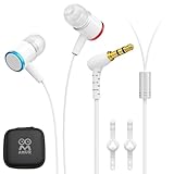 AMVR Noise-Isolating in-Ear Headphones Compatible with Meta Quest 3 - VR Accessories Low Bass Earphones with Custom Silicone Earplugs and Strap Holder | Enhance 360-Degree Surround Sound