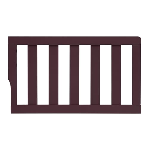 Image of Dream On Me Toddler Guard Rail for Convertible Crib, Solid Wood Bed Rail for Toddler Bed Conversion, Auburn