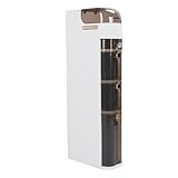 Mtlavishness Badezimmer-Aufbewahrungsschrank mit PP-PC-Materialien, schmales, schlankes Design für kleine Räume, 5-lagiger, beweglicher Boden-Organizer mit Rädern und (5-lagige Größe: 26 x 26 x 71 cm)