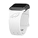 Game Time Philadelphia Eagles Engraved Silicone Sport Watch Band Compatible with Apple Watch (38/40mm White)