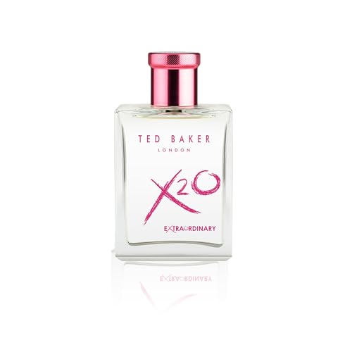 Ted Baker X20 Extraordinary Her Eau de Toilette Fruity Floral Perfume for Women with Grapefruit, Magnolia & Musk Elegant, Sophisticated, Scent Gift Idea For Her 100ml