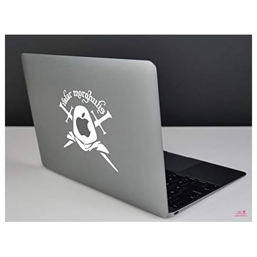 Artstickers. Pegatina para portatil de 15" y 17" Pulgadas. Diseño Juego de Tronos Valar Morghulis. Adhesivo para MacBook Pro Air Mac Portátil. Color Negro. Regalo Spilart, Marca Registrada