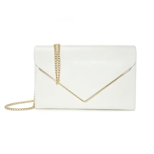 Image of Evening Bags Women Clutch Purse Small Cute Classic Envelop Crossbody Handbag for Formal Wedding Party with Detachable Chain