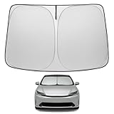 Proadsy Windshield Sun Shade for Toyota Prius 2023 2024 2025 2026 4-Layer Foldable Front Sunshade Protector Sun Visor Blocks UV Rays Keep Car Cooler