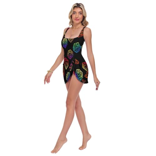 Bañadores push up de mujer con efecto moldeador y degradado multicolor vibrante 2