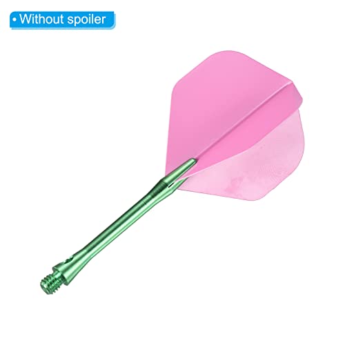 Image of PATIKIL 45mm Dart Shafts, Medium 2BA Thread Aluminum Dart Stems Dart Accessories Throwing Fitting for Steel Tip - 6 Pack (Green)