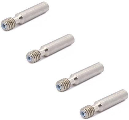 MK7/8 Extruder Thermal Barrier Heatbreak - M6x30mm PTFE Lined 1.75mm Throat Compatible with CTC Wanhao Makerbot 3D Printer (4 Pack)