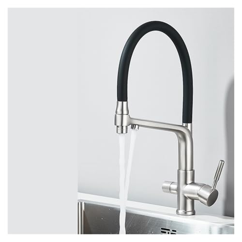 Filtre douchette cuisine or brossé rotatif haut de gamme