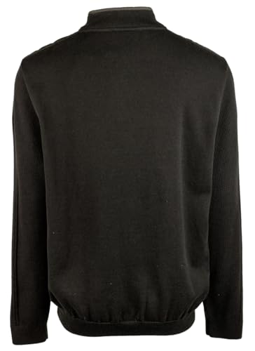 Bugatchi Men's Long Sleeve Quarter Zip Mock Neck Pullover Sweater Cvr XX-Large2