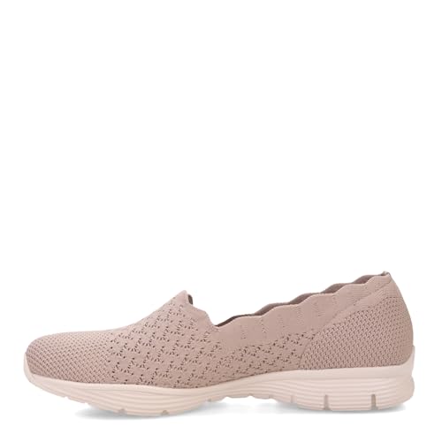 Image of Skechers Women's Seager Stat Scalloped Collar Engineered Skech-Knit Slip-on Classic Fit Loafer