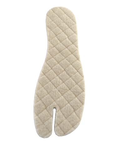 Handmade Tabi Wool Insoles for Split-Toe Jika Tabi Boots and Traditional Japanese Shoes (42EU)
