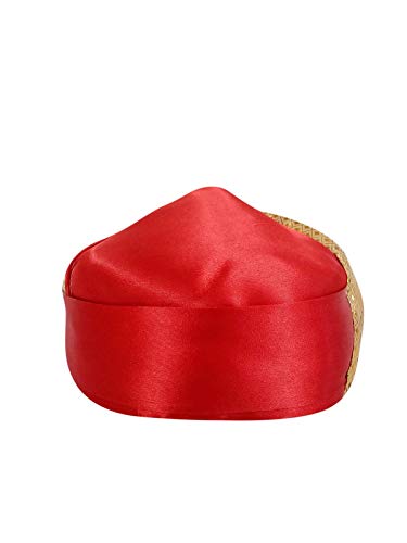 Image of BookMyCostume Traditional Indian Turban, Safa & Pagdi Collection - Ethnic Royal Headwear, Cultural Event & Fancy Dress Costumes | Ideal for Barati, Folk Dance & Themed Functions for Boys, Men & Adults