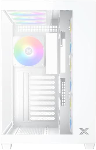 ינלענדיש view of the Xigmatek Aqua V AIR Arctic PC Case, showing motherboard tray