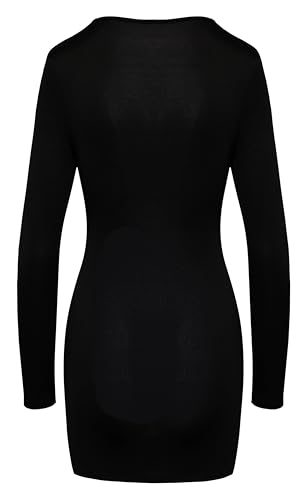 Robe noire ajustée Cottelli taille L sublimant les formes - 2