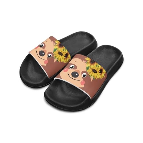 Toddler Slide Sandals Lightweight Slippers Slip Resistant Footwear Cushioned Thick Sole Beach Slides Pool Sandals