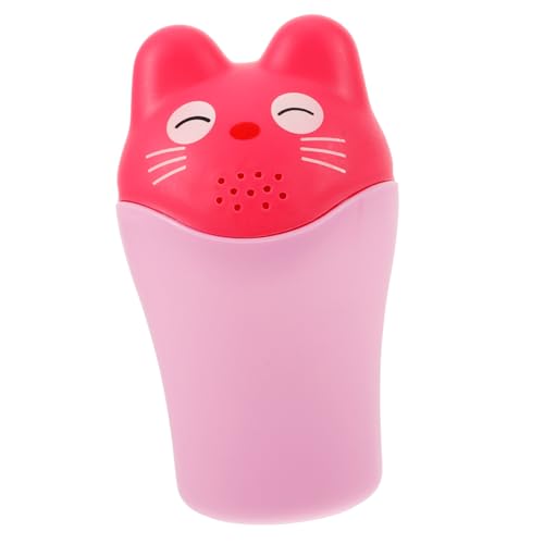 MERRYHAPY バスウォッシュカップ プラグスティック おもちゃ 付属品タイヤカバー パラ 大型シャンプー 冷製ソース 家庭用植木鉢 キット 幼児用ヘアカップ ベビーシャンプーカップ ピンク