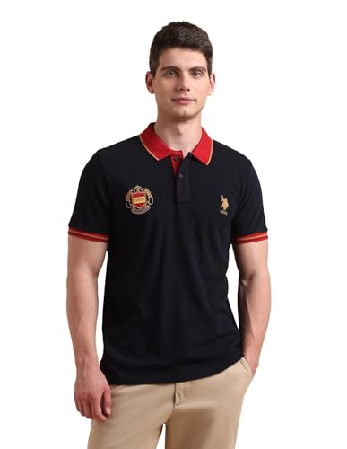 Image of U.s.Polo Association Men's Slim fit Iconic Number Polo Shirt