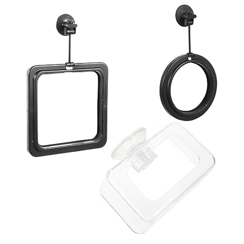 HANABASS Fish Feeding Circle 3pcs Blue Floating Feeder Rings Fish Tank Feeding Kit for Aquarium