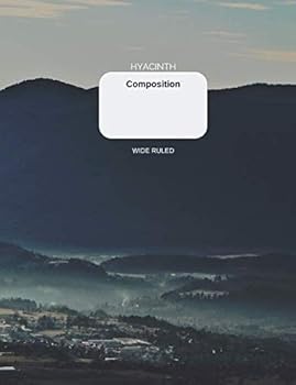 Paperback Hyacinth Composition Wide Ruled: Wide ruled notebook Book