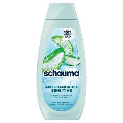 Shauma Champú anticaspa Sensitive Calming con aloe vera, pack de 5, 400 ml