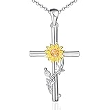 Distance Collar de cruz para mujer, regalo para el día de la madre o cumpleaños