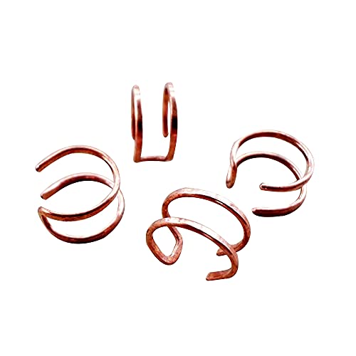 Copper Wire Ear Cuff 2 Pieces Non Pierced Cartilage Earrings #TOP10