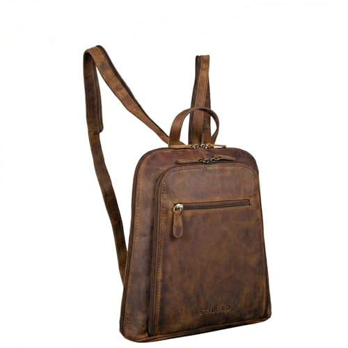 Sac de ville chic marron et petit sac à main porté dos vintage