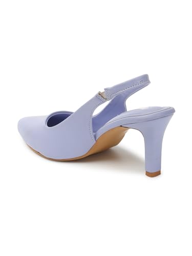 Image of ELLE Women Stylish and elegant Slingback Kitten Heel Mule Sandal