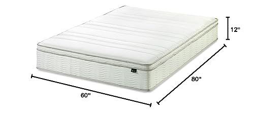 Image of ZINUS 12 Inch Foam and Spring Mattress, Queen, CertiPUR-US Certified Foams, Mattress in A Box, White