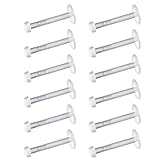intera 16G clear earrings for sports Bioflex Labret helix piercing jewelry clear nose studs 12pc Set (6mm/8mm/10mm/12mm) for Work, Surgery