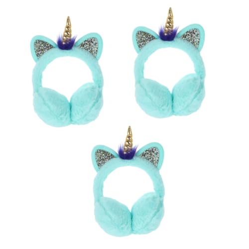 3 Orejeras de Unicornio Plegables Infantiles y Adultos para el Invierno