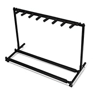 【FOLDABLE DESIGN】Foldable design of multiple guitars stand is easy to transport and store without taking up too much space. When not in use, you only need to loosen the alloy knobs on both sides to fold the guitar stand, which saves indoor space. 【DE...
