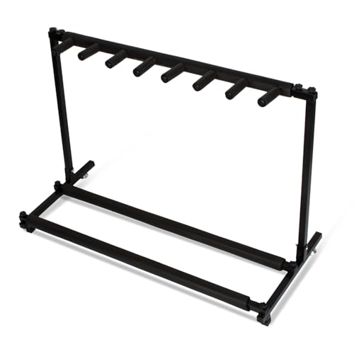 LALAHO 7 Holder Multiple Guitars Stand Foldable