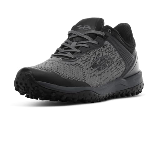 Boombah Viper Men's Pureknit Status Turf Charcoal/Black/Charcoal/Black - Size 12