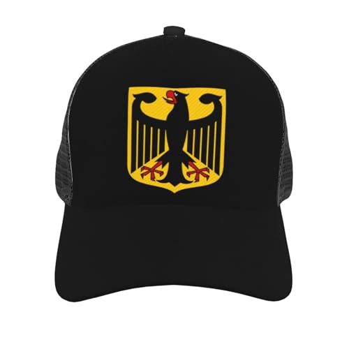 Coat of arms of Germany Mesh Baseball Cap - Classic Adjustable Peaked Cap, Trucker Hat for Men and Women2