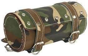 YASH ENTERPRISES Bike Leatherette Seat Army Print Round/Squre Saddle Bag Royal en Classic 350-image-12