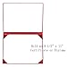 Tnghui Diploma Cover 8.5”x11” Imprinted “Diploma of Graduation” Rich in Color Leatherette Padded Certificate Covers Red
