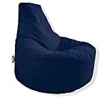 PATCH HOME Gamer Sessel - 2 Größen - 25 Farben XL - 75cm Durchmesser, 30cm Sitzhöhe, 80cm Höhe Marine