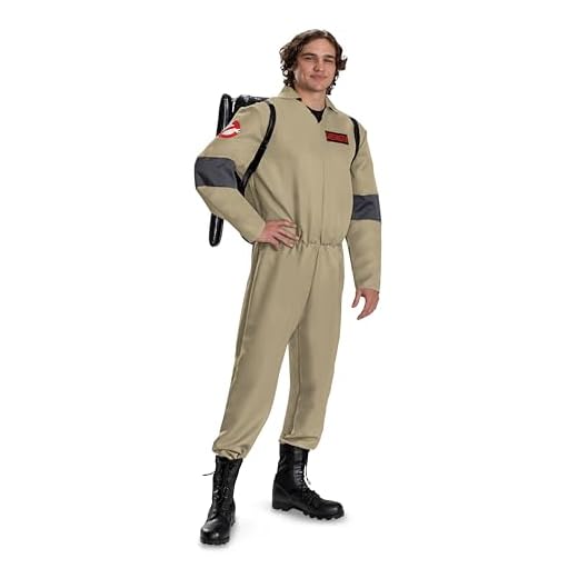 Disguise Ghostbusters Klassisches Kostüm für Erwachsene, Charakter 2, offiziell lizenziertes Ghostbusters Kostüm für Halloween, Partys und Verkleidungsspaß, Größe S/M