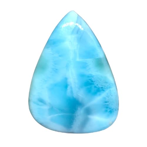 Larimar naturel en poire 39 mm pour concevoir votre propre collier bohème DIY