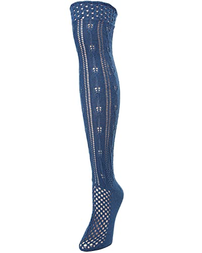 Image of MeMoi Jumbo Cable Over The Knee Cotton Blend Warm Socks