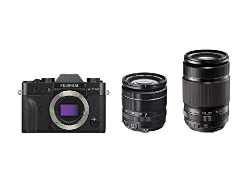 Fujifilm Digital X-T30 - Kit cámara con Objetivos (XF18-55 mm F2.8-4 R LM OIS + XF55-200 mm F3.5-4.8 R LM)