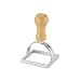 Fantes Ravioli Maker Stamp Set, Square Stamp with Wooden Handle and Fluted Edge, 2.75-Inch, The Italian Market Original since 1906