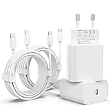 [MFi Certified] 20W USB C,4er Pack iPhone Ladegerät und Ladekabel, USB C...