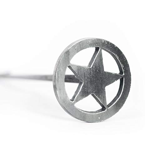 Hierro de Marca Texas para Artesanías y Parrilla 3" Circle Star miniatura 2